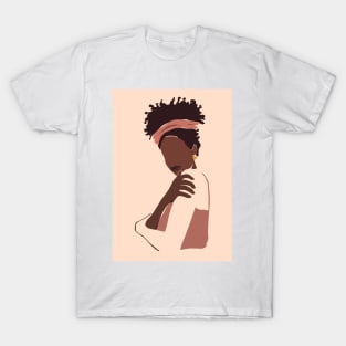 Beautiful Women Minimalistic Illustration T-Shirt